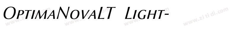 OptimaNovaLT   Light字体转换